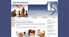 Desktop Screenshot of kliersteuerberater.de