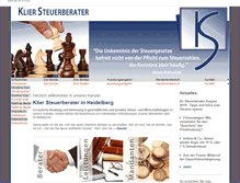 Tablet Screenshot of kliersteuerberater.de